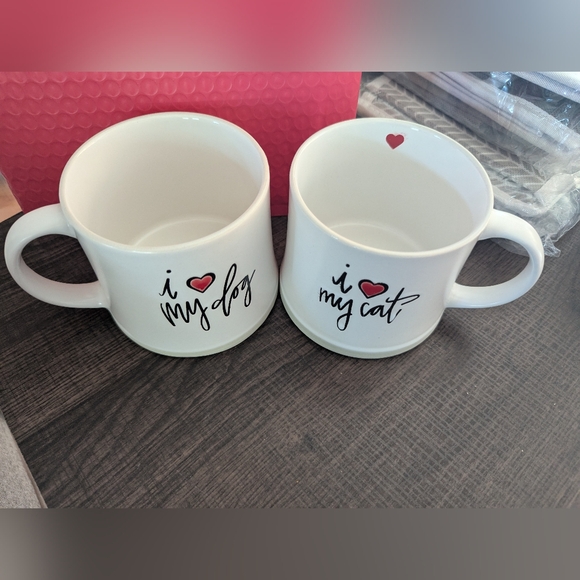 Love My Cat And Dog Ceramic Mugs - Picture 2 of 3